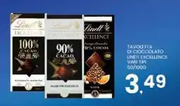 Despar Tavoletta di cioccolato lindt excellence offerta