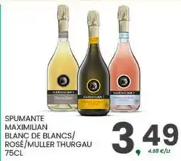 Despar Spumante maximilian blanc de blancs/ rose/muller THURGAU offerta