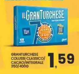 Despar Granturchese colussi classico/ cacao/integrale offerta