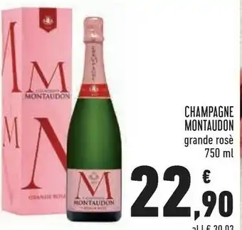Conad Superstore Champagne montaudon grande rosè offerta
