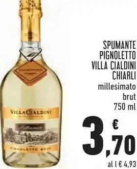 Conad Superstore Spumante pignoletto villa cialdini millesimato brut offerta