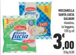 Conad Mozzarella santa lucia GALBANI offerta