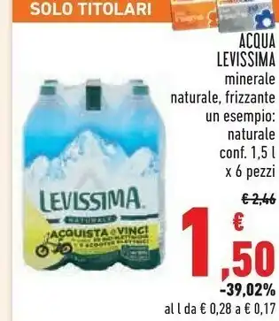 Conad Superstore Acqua minerale naturale 9000 ml offerta