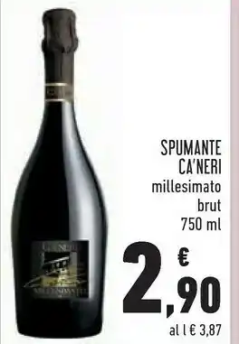 Conad Superstore Spumante ca'neri brut 750 ml offerta