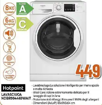 Hotpoint LAVASCIUGA NDBR984469WAIT