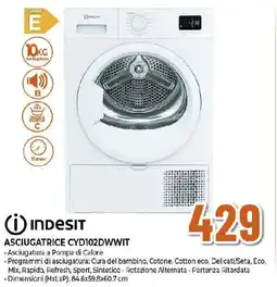 Ipercoop INDESIT ASCIUGATRICE CYD102DWWIT offerta