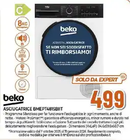 Ipercoop beko ASCIUGATRICE BMEPT481SBIIT offerta