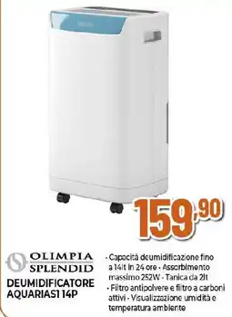 Ipercoop OLIMPIA SPLENDID DEUMIDIFICATORE AQUARIAS1 14P offerta