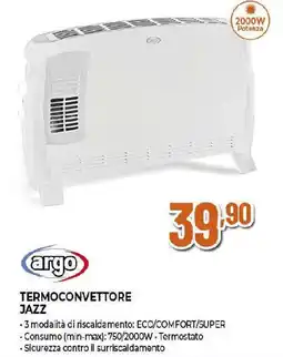 Ipercoop argo TERMOCONVETTORE Jazz offerta