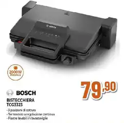 Ipercoop BOSCH BISTECCHIERA TCG3323 offerta