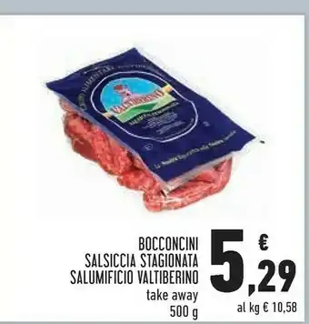 Conad Superstore Salumificio valtiberino bocconcini salsiccia stagionata 500 g offerta