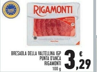 Conad Superstore Bresaola della valtellina igp punta d'anca 100 g(ml) offerta