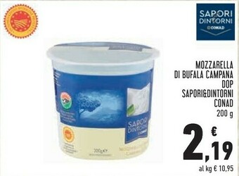 Conad Superstore Conad mozzarella di bufala campana dop offerta