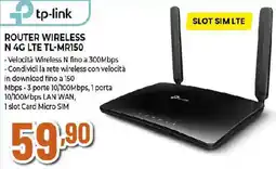 Ipercoop tp-link ROUTER WIRELESS N 4G LTE TL-MR150 offerta