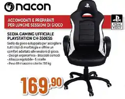 Ipercoop nacon SEDIA GAMING UFFICIALE PLAYSTATION CH-350ESS offerta