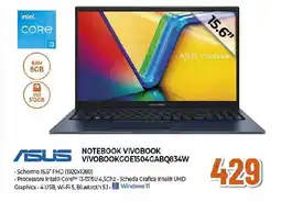 Ipercoop ASUS NOTEBOOK VIVOBOOK VIVOBOOKGOE1504GABQ834W offerta