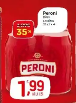 Crai Peroni Birra Lattina offerta
