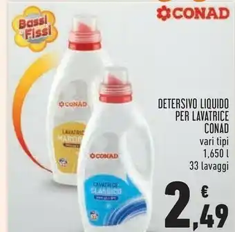 Conad Superstore Conad detersivo liquido per lavatrice offerta