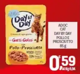 Crai Adoc cat day by day pollo e prosciutto offerta