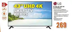 Extracoop LG TV LED 43" UHD 4K 43UA73006LA offerta