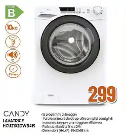 Extracoop CANDY LAVATRICE HCU2102DWB41S offerta