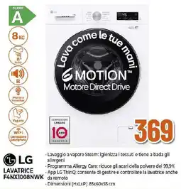 Extracoop LG LAVATRICE F4NX1008NWK offerta