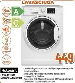 Extracoop Hotpoint LAVASCIUGA NDBR984469WAIT offerta