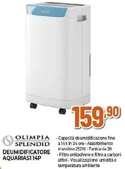 Extracoop OLIMPIA SPLENDID DEUMIDIFICATORE AQUARIAS1 14P offerta