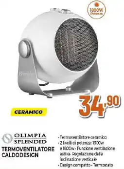 Extracoop OLIMPIA SPLENDID termoventilatore caldodesign offerta