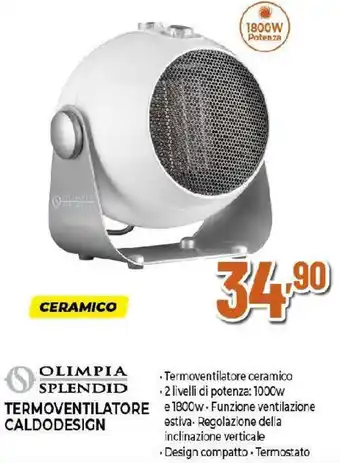 Extracoop OLIMPIA SPLENDID termoventilatore caldodesign offerta