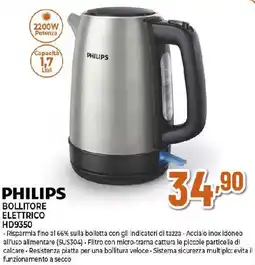 Extracoop PHILIPS BOLLITORE ELETTRICO HD9350 offerta