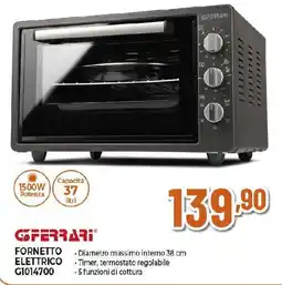 Extracoop GFERRARI FORNETTO ELETTRICO G1014700 offerta