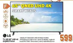 Extracoop LG TV LED 65" UHD 4K 65QNED70A6A offerta