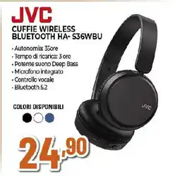 Extracoop JVC CUFFIE WIRELESS BLUETOOTH HA-S36WBU offerta