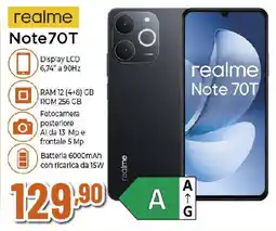 Extracoop realme Note 70T offerta
