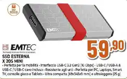 Extracoop EMTEC SSD ESTERNA X 205 MINI offerta