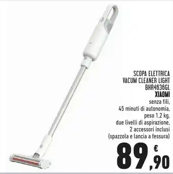 Conad Superstore Bhr4636gl scopa elettrica vacum cleaner light offerta