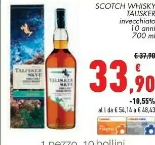 Conad Superstore Whisky talisker offerta