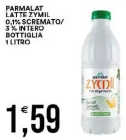 Vantaggio Cash&Carry Parmalat latte zymil 0,1% scremato/ 3% intero bottiglia offerta