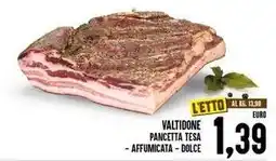 Iper Pellicano Valtidone pancetta tesa – affumicata – dolce offerta