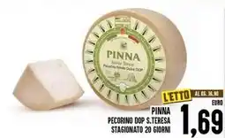 Iper Pellicano Pinna pecorino dop s.teresa stagionato 20 giorni offerta