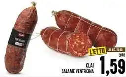 Iper Pellicano Clai salame ventricina offerta