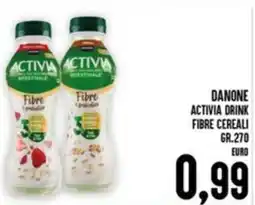 Iper Pellicano Danone activia drink fibre cereali offerta