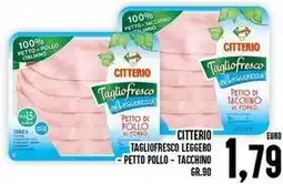 Iper Pellicano Citterio tagliofresco leggero - petto pollo - tacchino offerta