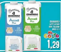 Iper Pellicano Granarolo latte accadi 100% italiano brick offerta