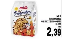 Iper Pellicano Milk mini pancakes con gocce di cioccolato offerta