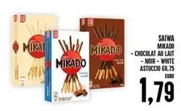 Iper Pellicano Saiwa mikado mikado-chocolat au lait - noir - white astuccio offerta