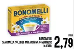 Iper Pellicano Bonomelli camomilla solubile melatonina & magnesio 16 filtri offerta