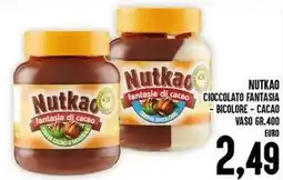 Iper Pellicano Nutkao cioccolato fantasia - bicolore – cacao vaso offerta