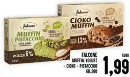 Iper Pellicano Falcone muffin yogurt - cioko - pistacchio offerta